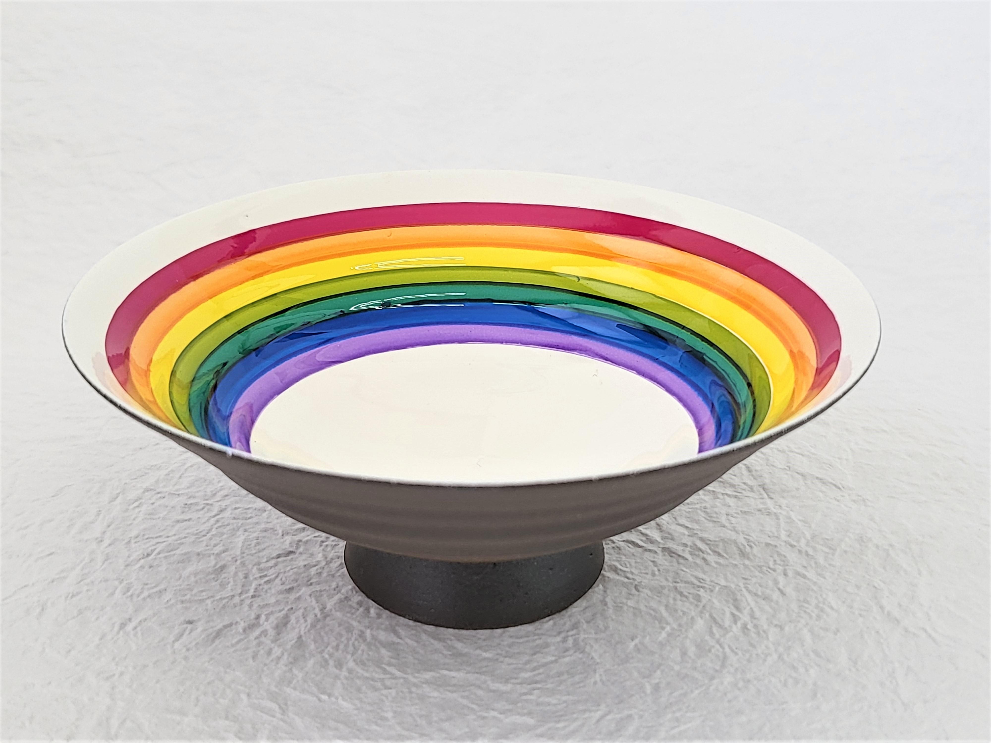 【越前焼薄作り（竜仙窯）×越前漆器】　Rainbowシリーズ第二弾　